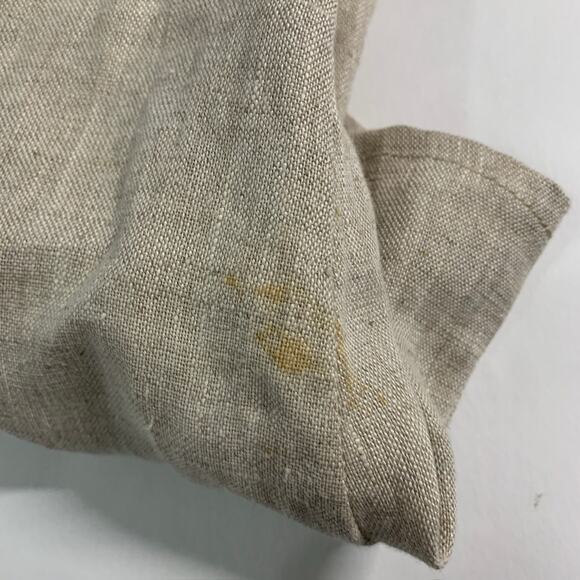 Crown Linen Designs XS Oversized A Line Ruffle Top 100% Linen Lagenlook *flaw - Picture 10 of 11